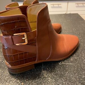 Michael Kors Brown Leather Ankle Boots